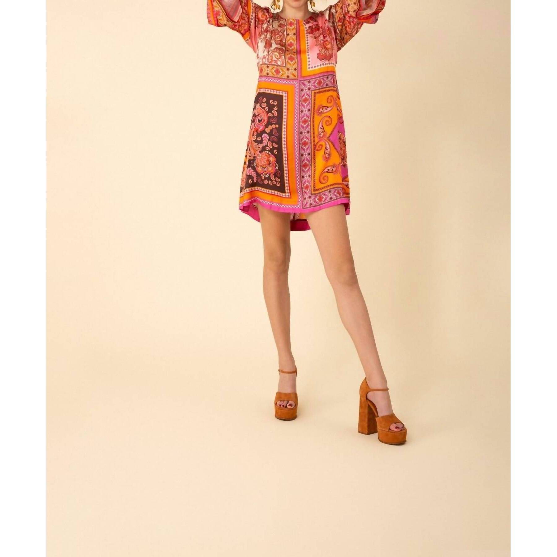 New Hale Bob Shift Dress In Orange